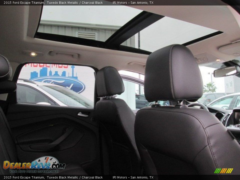 2015 Ford Escape Titanium Tuxedo Black Metallic / Charcoal Black Photo #29