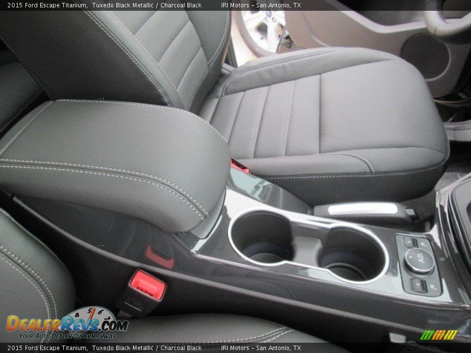 2015 Ford Escape Titanium Tuxedo Black Metallic / Charcoal Black Photo #32
