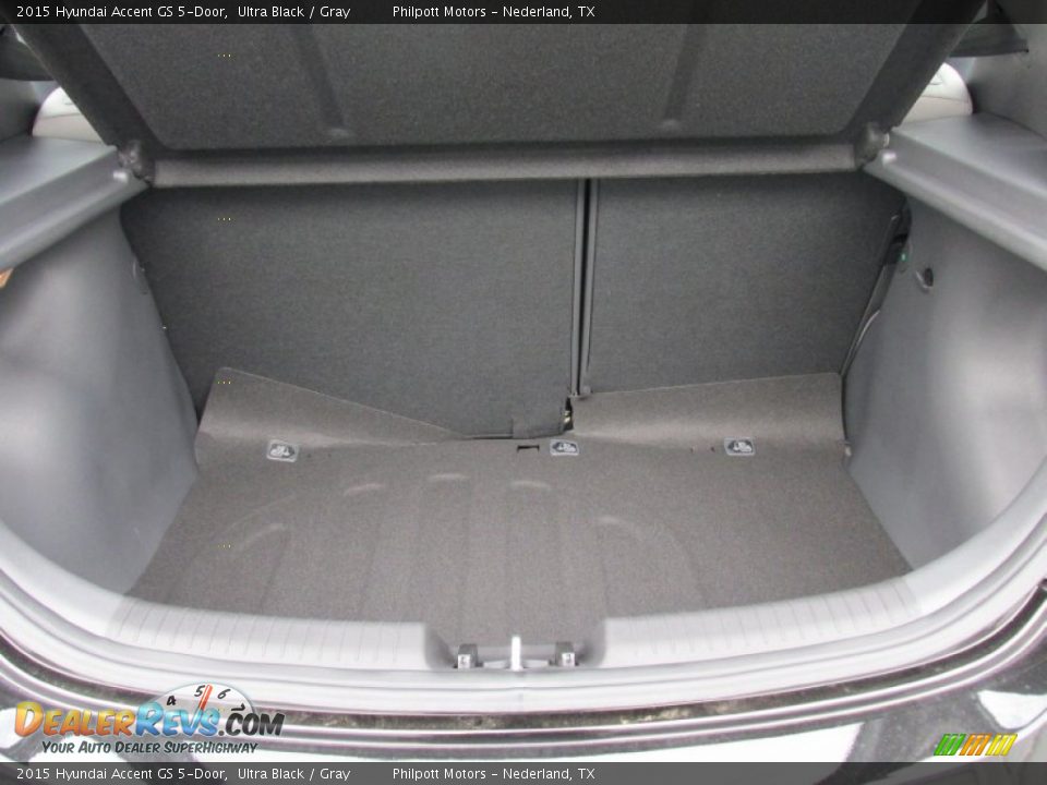 2015 Hyundai Accent GS 5-Door Ultra Black / Gray Photo #14