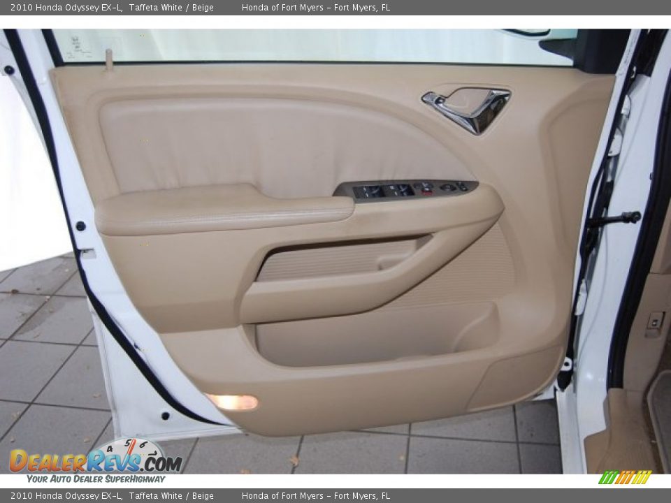 2010 Honda Odyssey EX-L Taffeta White / Beige Photo #12