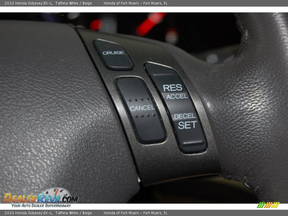 2010 Honda Odyssey EX-L Taffeta White / Beige Photo #21