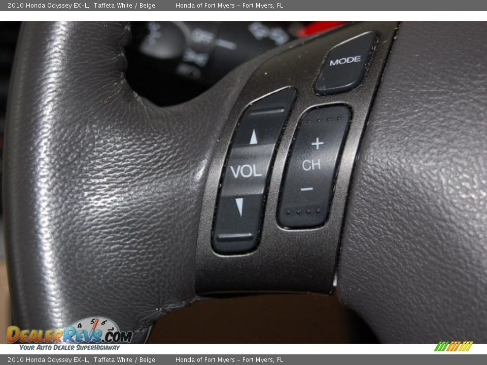 2010 Honda Odyssey EX-L Taffeta White / Beige Photo #22