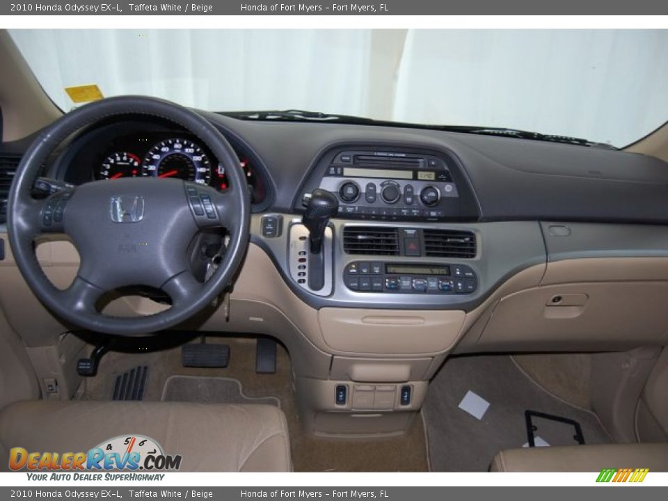 2010 Honda Odyssey EX-L Taffeta White / Beige Photo #25
