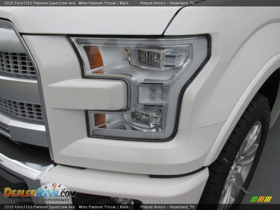 2015 Ford F150 Platinum SuperCrew 4x4 White Platinum Tricoat / Black Photo #9