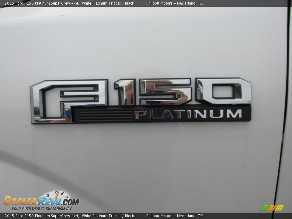 2015 Ford F150 Platinum SuperCrew 4x4 White Platinum Tricoat / Black Photo #14