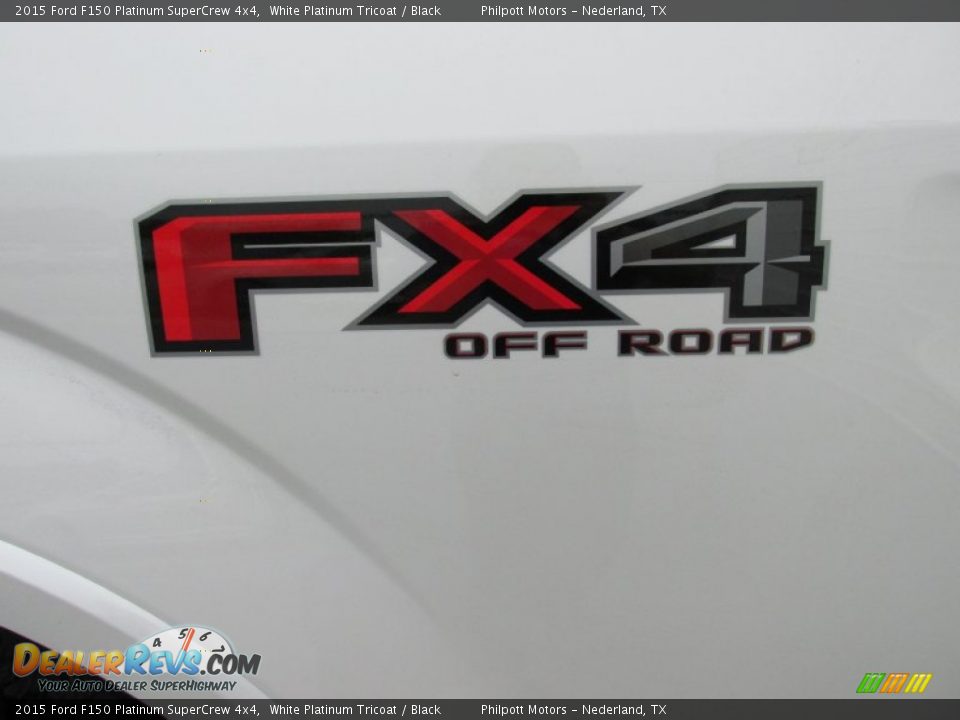 2015 Ford F150 Platinum SuperCrew 4x4 White Platinum Tricoat / Black Photo #17
