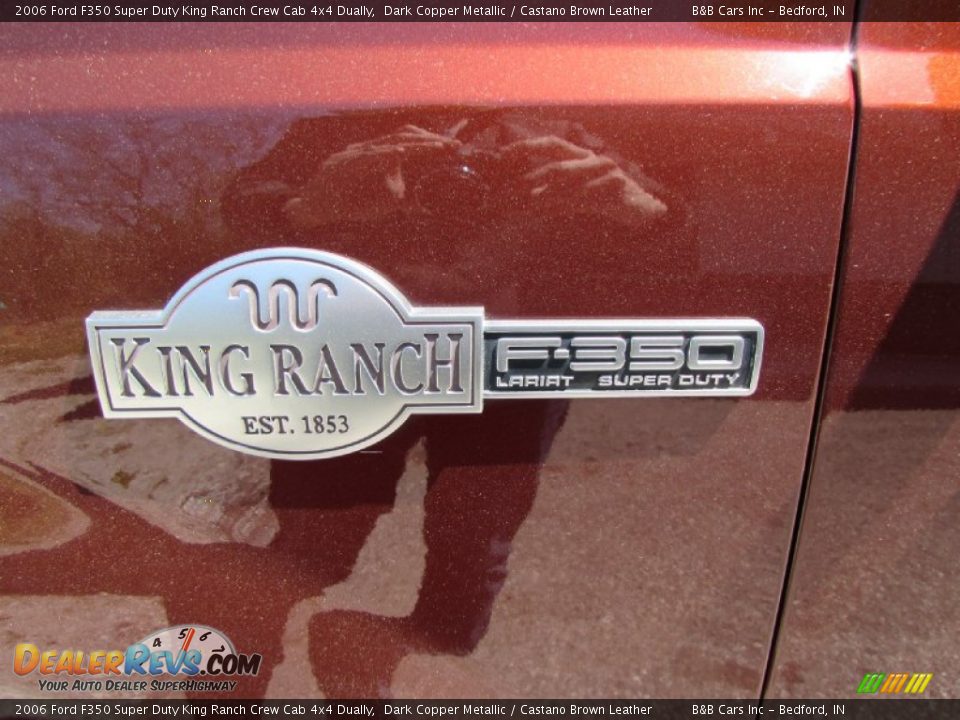 2006 Ford F350 Super Duty King Ranch Crew Cab 4x4 Dually Dark Copper Metallic / Castano Brown Leather Photo #10