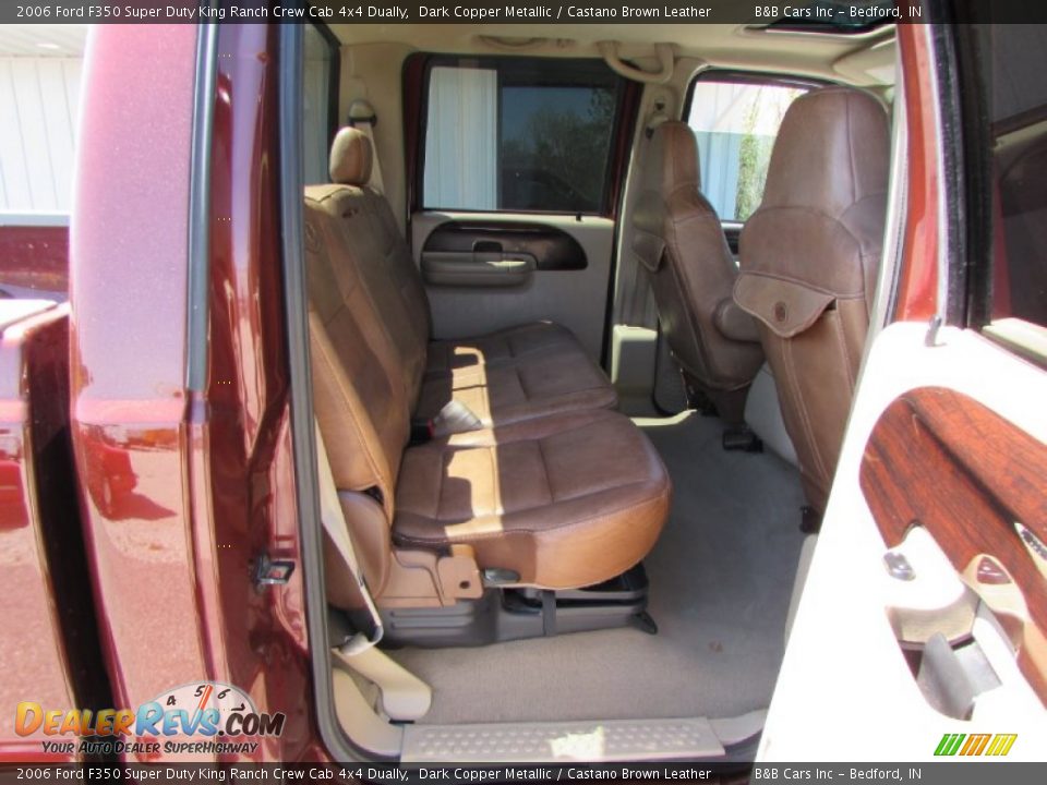 2006 Ford F350 Super Duty King Ranch Crew Cab 4x4 Dually Dark Copper Metallic / Castano Brown Leather Photo #20