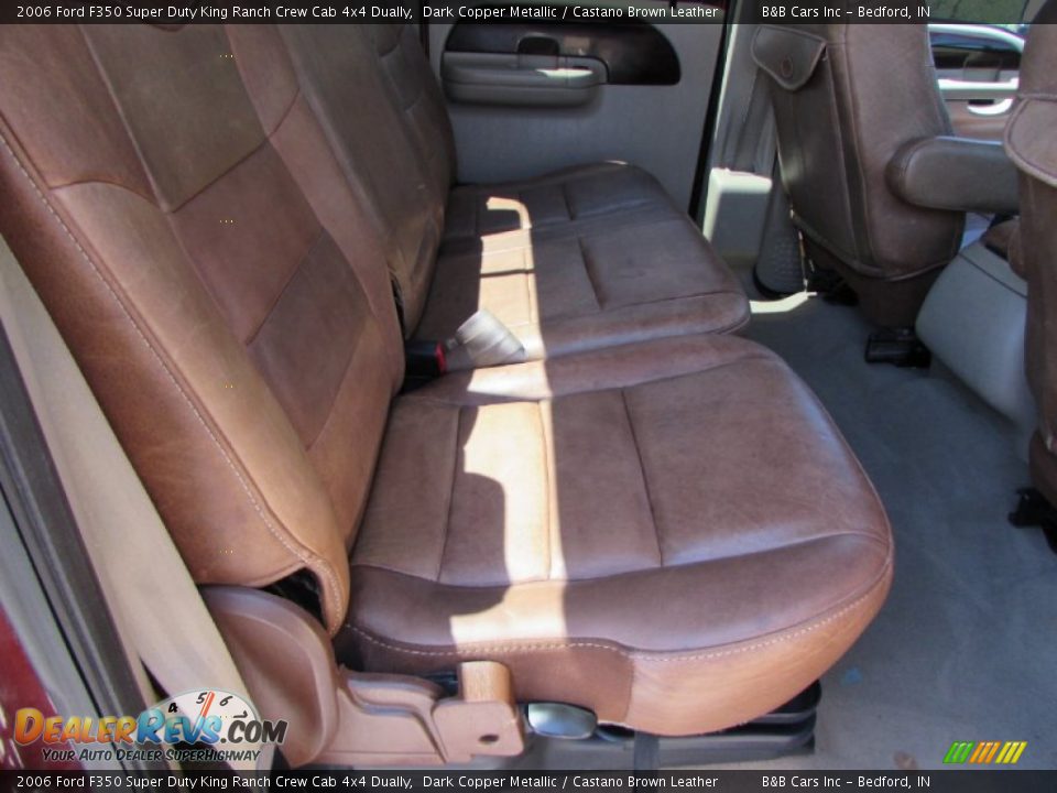 2006 Ford F350 Super Duty King Ranch Crew Cab 4x4 Dually Dark Copper Metallic / Castano Brown Leather Photo #21