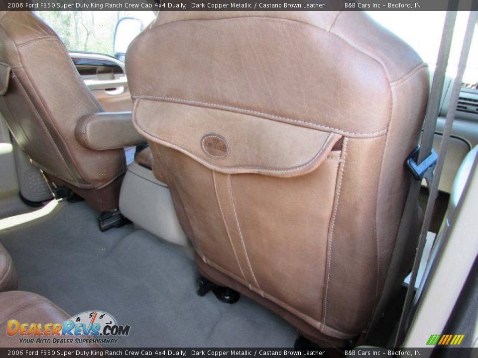 2006 Ford F350 Super Duty King Ranch Crew Cab 4x4 Dually Dark Copper Metallic / Castano Brown Leather Photo #22