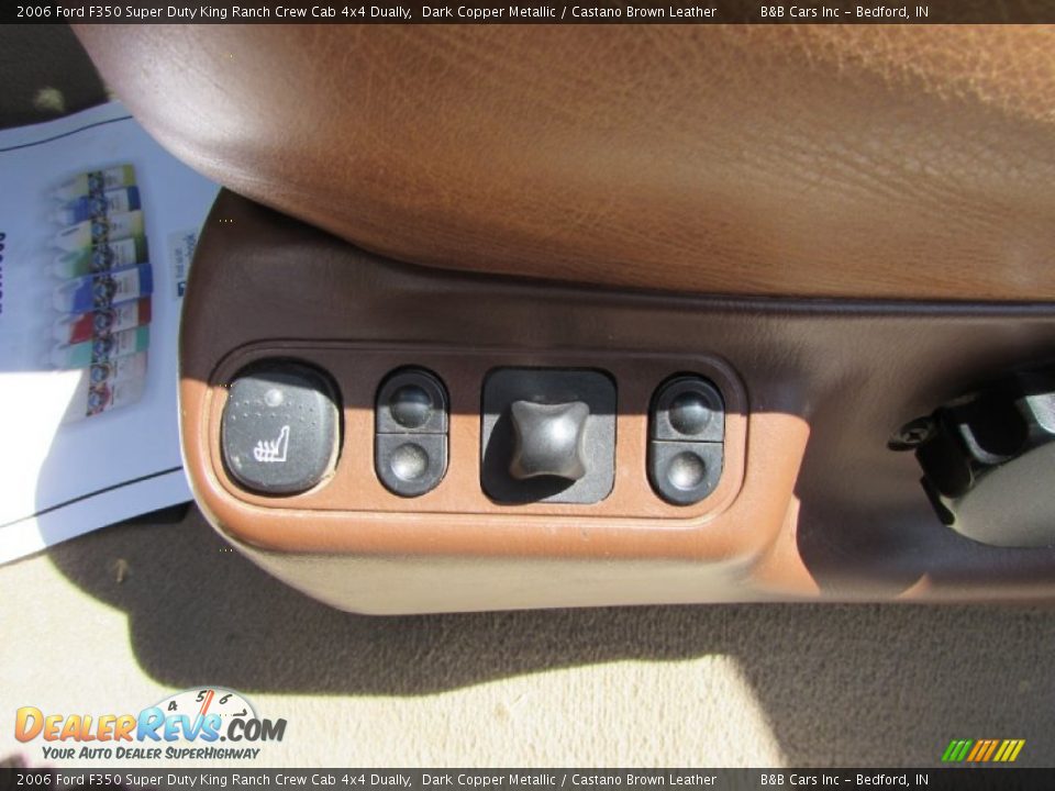 2006 Ford F350 Super Duty King Ranch Crew Cab 4x4 Dually Dark Copper Metallic / Castano Brown Leather Photo #35