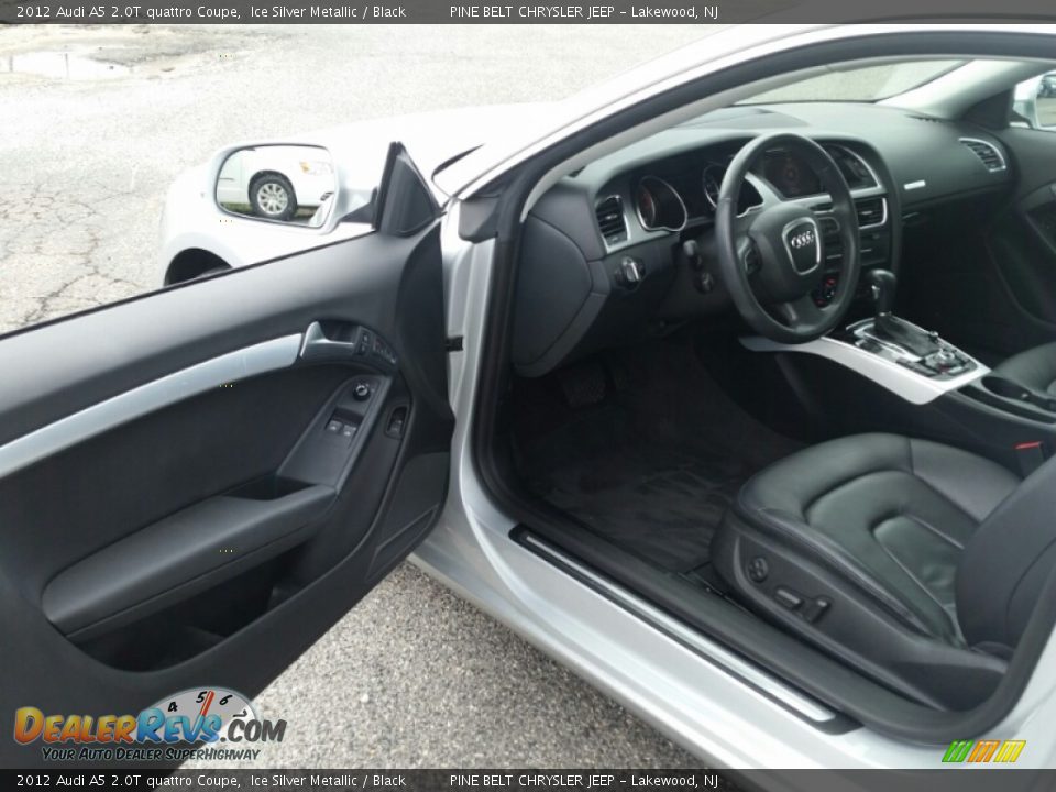 2012 Audi A5 2.0T quattro Coupe Ice Silver Metallic / Black Photo #14