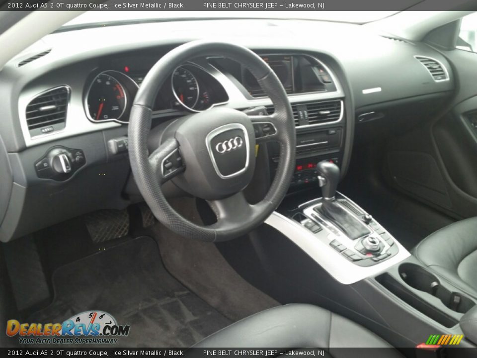 2012 Audi A5 2.0T quattro Coupe Ice Silver Metallic / Black Photo #16