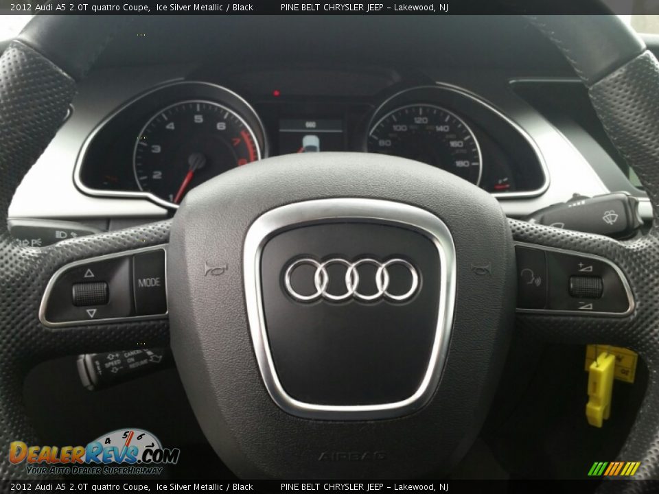 2012 Audi A5 2.0T quattro Coupe Ice Silver Metallic / Black Photo #21