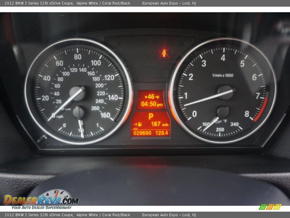 2012 BMW 3 Series 328i xDrive Coupe Gauges Photo #11