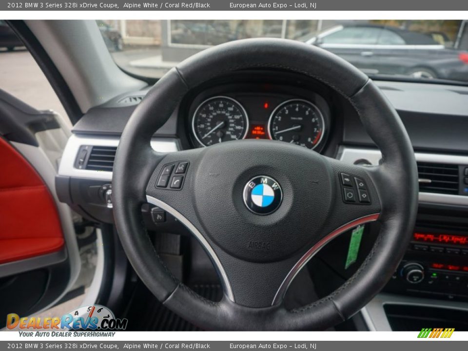2012 BMW 3 Series 328i xDrive Coupe Steering Wheel Photo #12