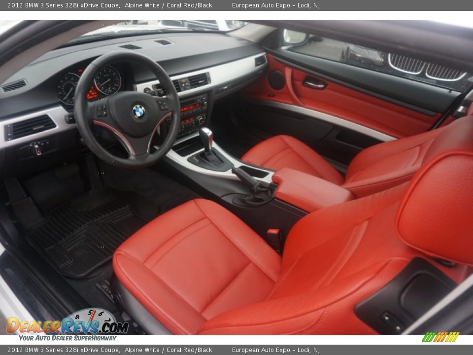 Coral Red/Black Interior - 2012 BMW 3 Series 328i xDrive Coupe Photo #14