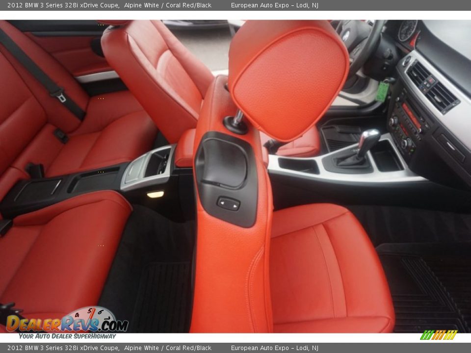 2012 BMW 3 Series 328i xDrive Coupe Alpine White / Coral Red/Black Photo #20