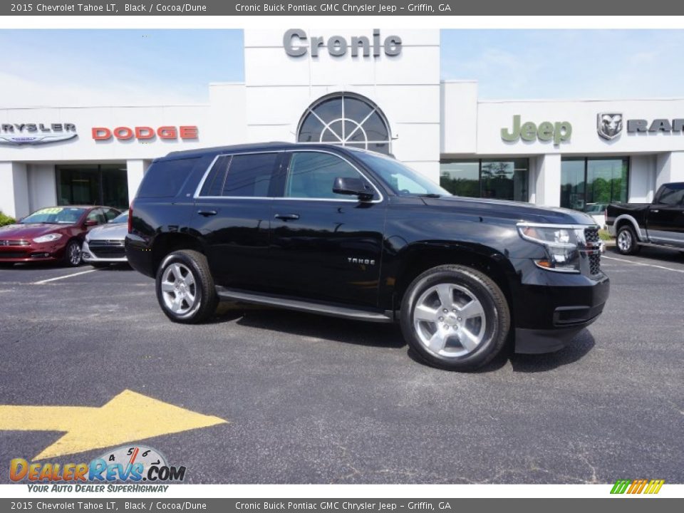2015 Chevrolet Tahoe LT Black / Cocoa/Dune Photo #1