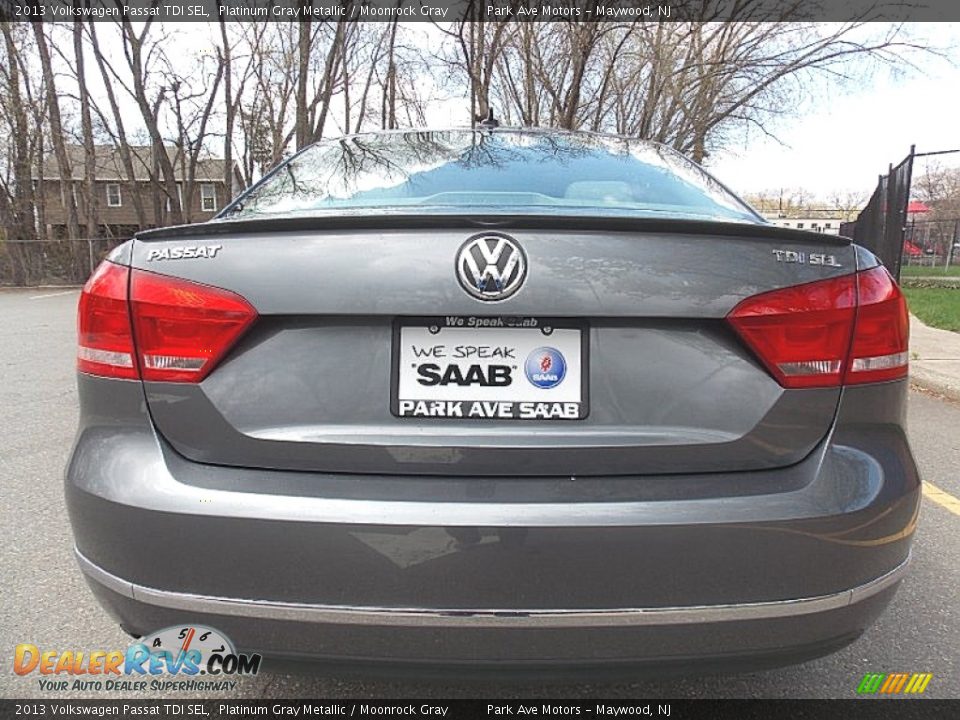 2013 Volkswagen Passat TDI SEL Platinum Gray Metallic / Moonrock Gray Photo #4