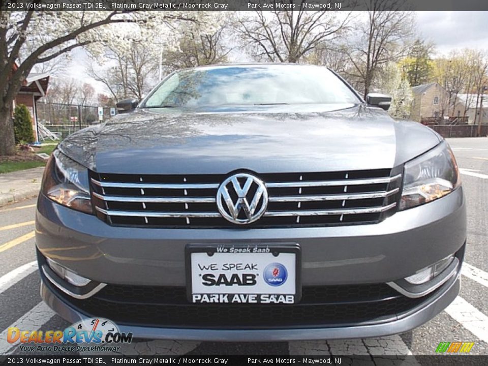2013 Volkswagen Passat TDI SEL Platinum Gray Metallic / Moonrock Gray Photo #8