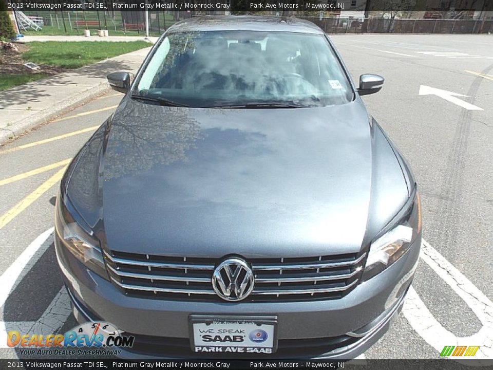 2013 Volkswagen Passat TDI SEL Platinum Gray Metallic / Moonrock Gray Photo #9