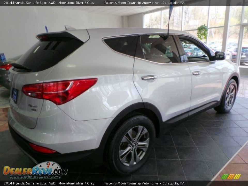 2014 Hyundai Santa Fe Sport AWD Moonstone Silver / Gray Photo #2
