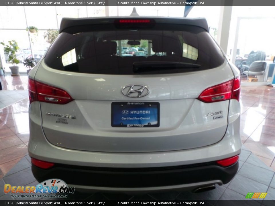 2014 Hyundai Santa Fe Sport AWD Moonstone Silver / Gray Photo #3