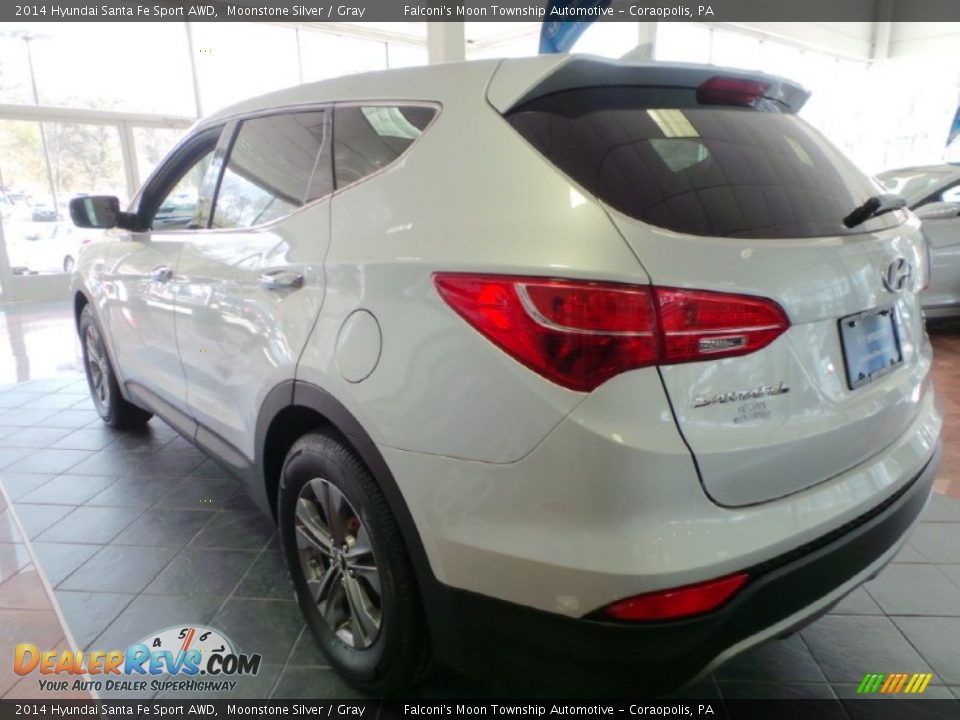 2014 Hyundai Santa Fe Sport AWD Moonstone Silver / Gray Photo #5