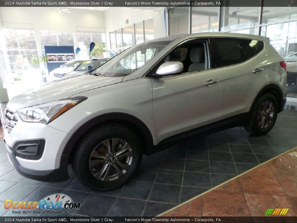 2014 Hyundai Santa Fe Sport AWD Moonstone Silver / Gray Photo #6
