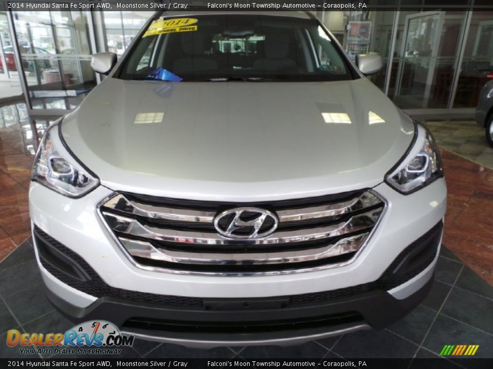 2014 Hyundai Santa Fe Sport AWD Moonstone Silver / Gray Photo #7