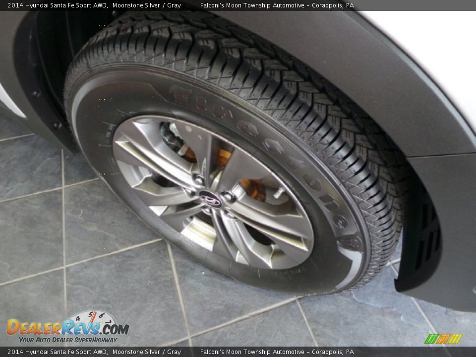2014 Hyundai Santa Fe Sport AWD Moonstone Silver / Gray Photo #8