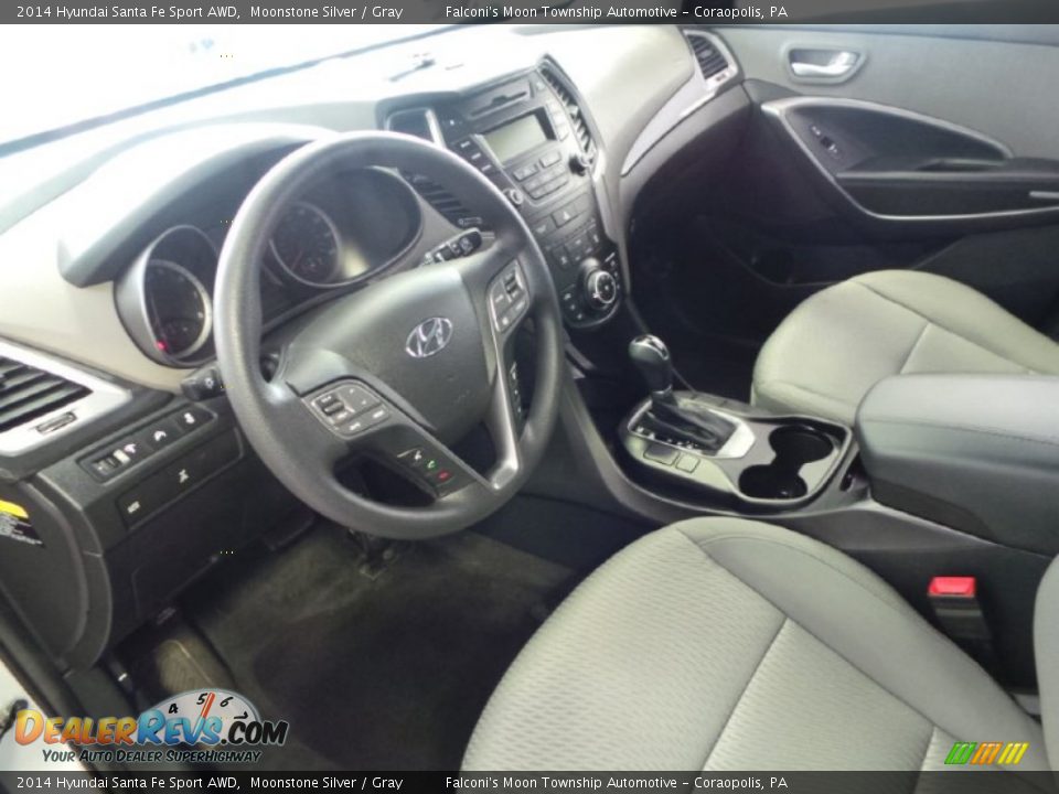 2014 Hyundai Santa Fe Sport AWD Moonstone Silver / Gray Photo #18