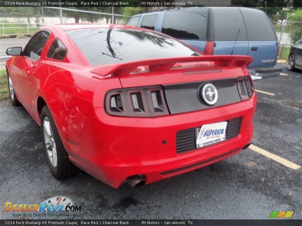 2014 Ford Mustang V6 Premium Coupe Race Red / Charcoal Black Photo #3
