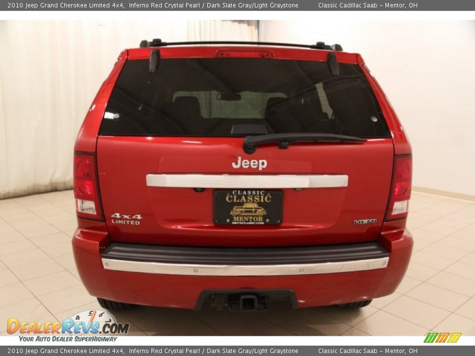2010 Jeep Grand Cherokee Limited 4x4 Inferno Red Crystal Pearl / Dark Slate Gray/Light Graystone Photo #16