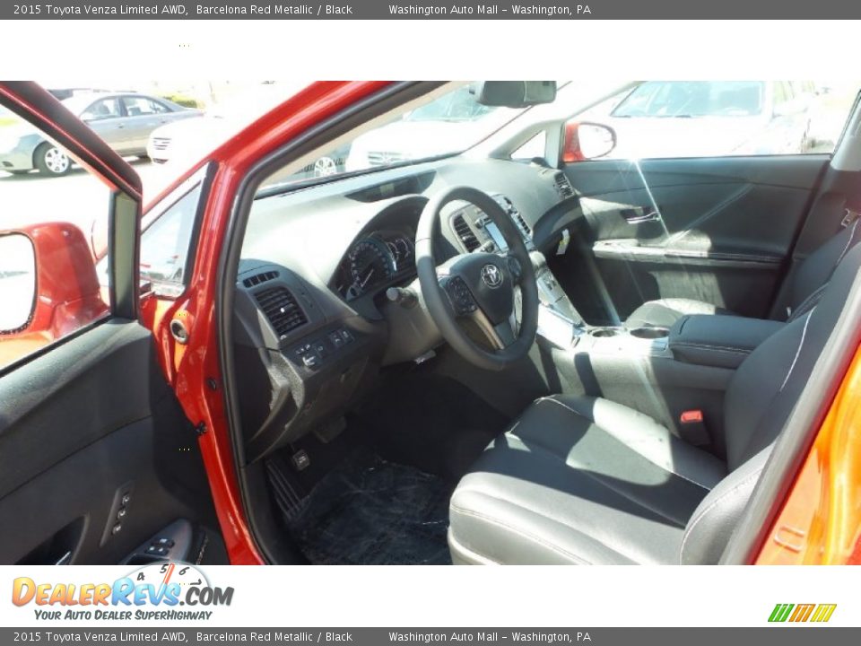 Black Interior - 2015 Toyota Venza Limited AWD Photo #9