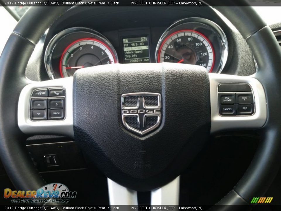 2012 Dodge Durango R/T AWD Brilliant Black Crystal Pearl / Black Photo #16