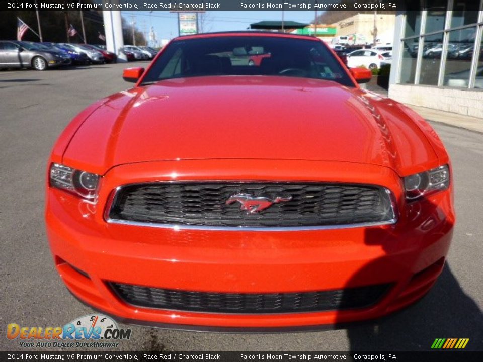 2014 Ford Mustang V6 Premium Convertible Race Red / Charcoal Black Photo #4