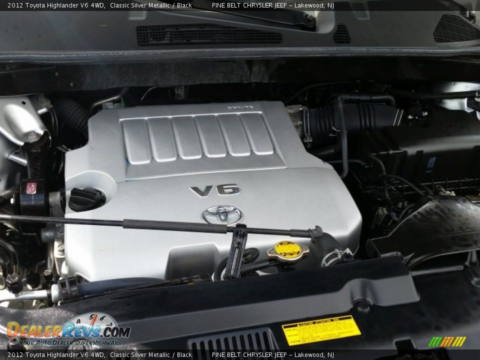2012 Toyota Highlander V6 4WD Classic Silver Metallic / Black Photo #22