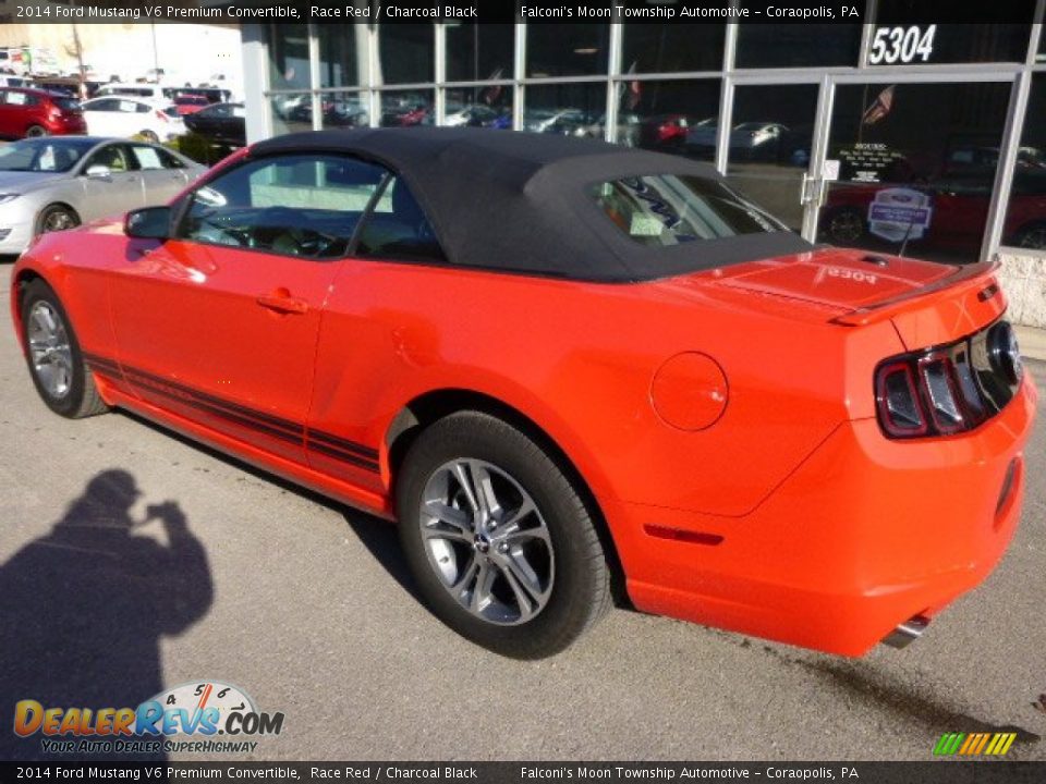 2014 Ford Mustang V6 Premium Convertible Race Red / Charcoal Black Photo #24