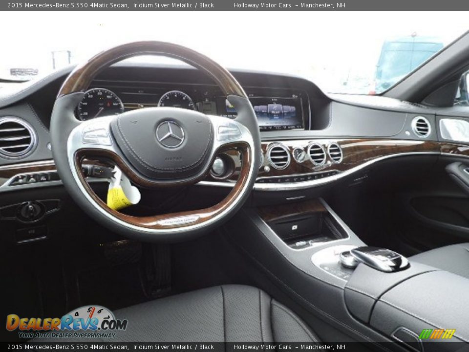 2015 Mercedes-Benz S 550 4Matic Sedan Iridium Silver Metallic / Black Photo #7