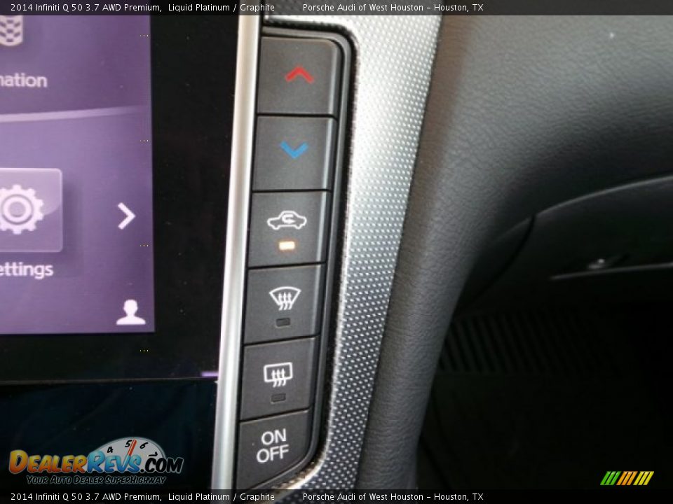 2014 Infiniti Q 50 3.7 AWD Premium Liquid Platinum / Graphite Photo #26