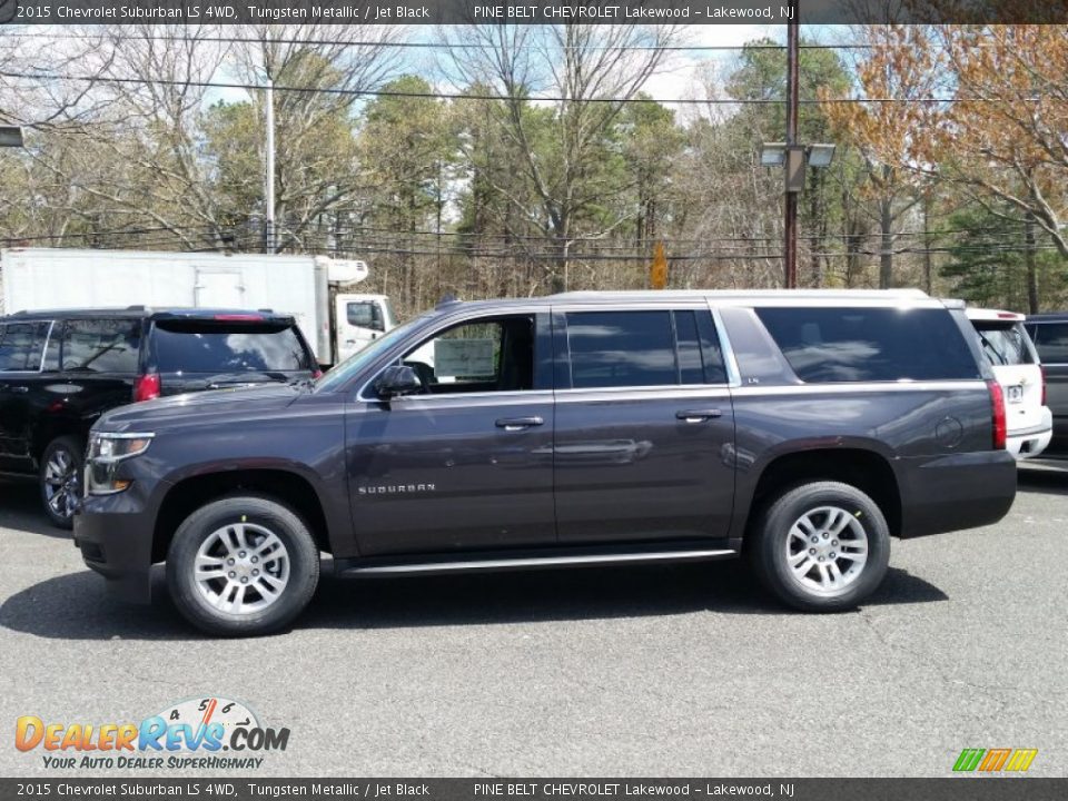 2015 Chevrolet Suburban LS 4WD Tungsten Metallic / Jet Black Photo #3