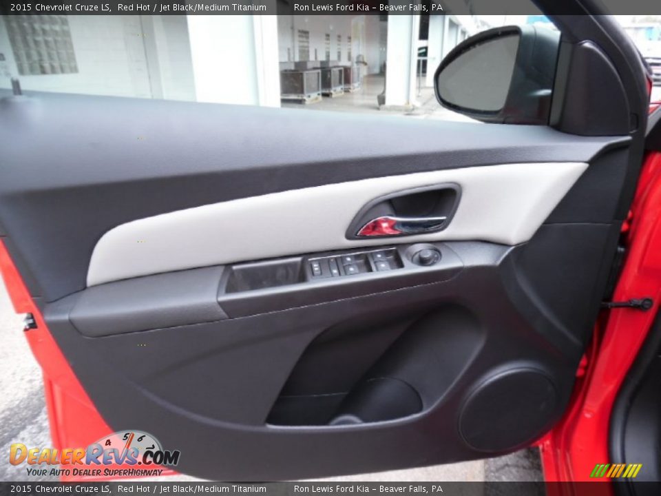 2015 Chevrolet Cruze LS Red Hot / Jet Black/Medium Titanium Photo #14