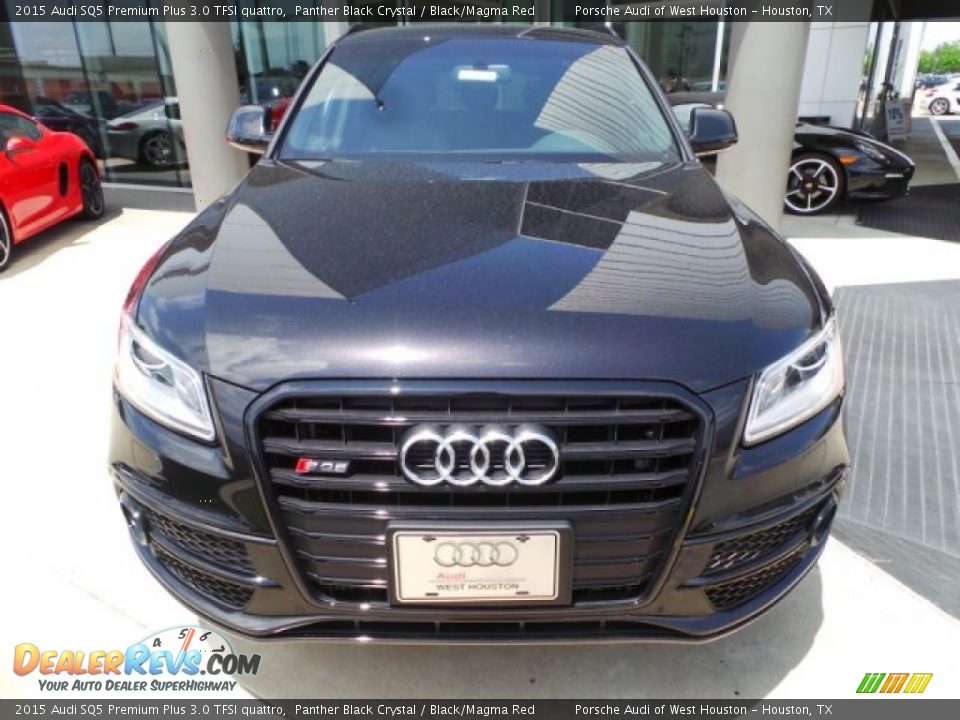 2015 Audi SQ5 Premium Plus 3.0 TFSI quattro Panther Black Crystal / Black/Magma Red Photo #2