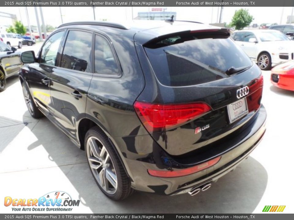 2015 Audi SQ5 Premium Plus 3.0 TFSI quattro Panther Black Crystal / Black/Magma Red Photo #5