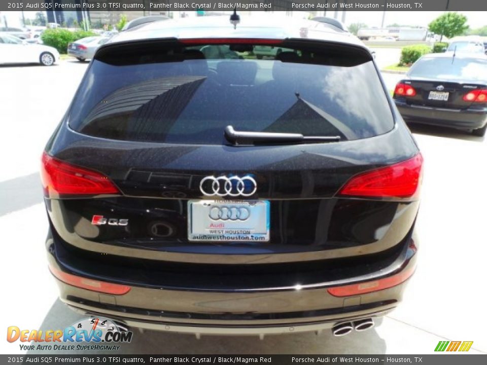 2015 Audi SQ5 Premium Plus 3.0 TFSI quattro Panther Black Crystal / Black/Magma Red Photo #6