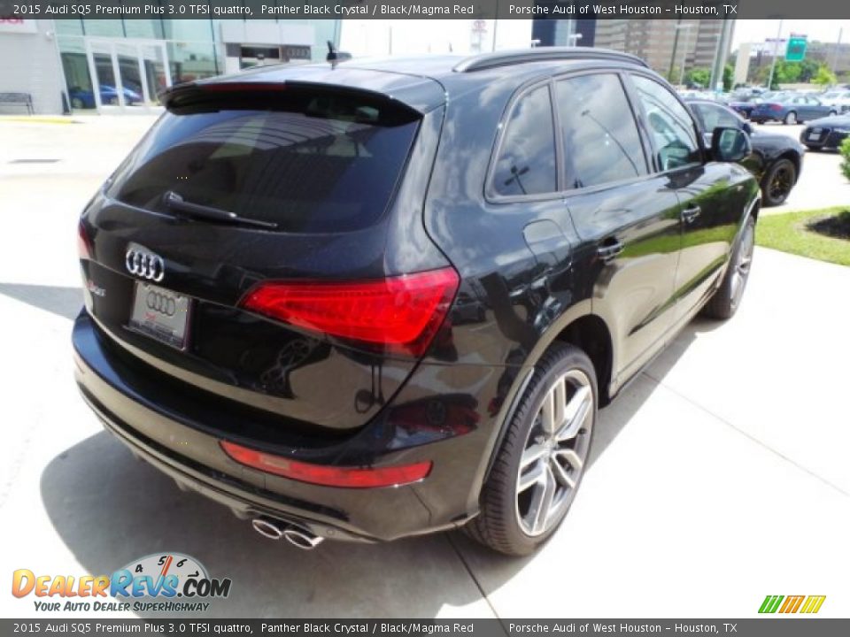 2015 Audi SQ5 Premium Plus 3.0 TFSI quattro Panther Black Crystal / Black/Magma Red Photo #7