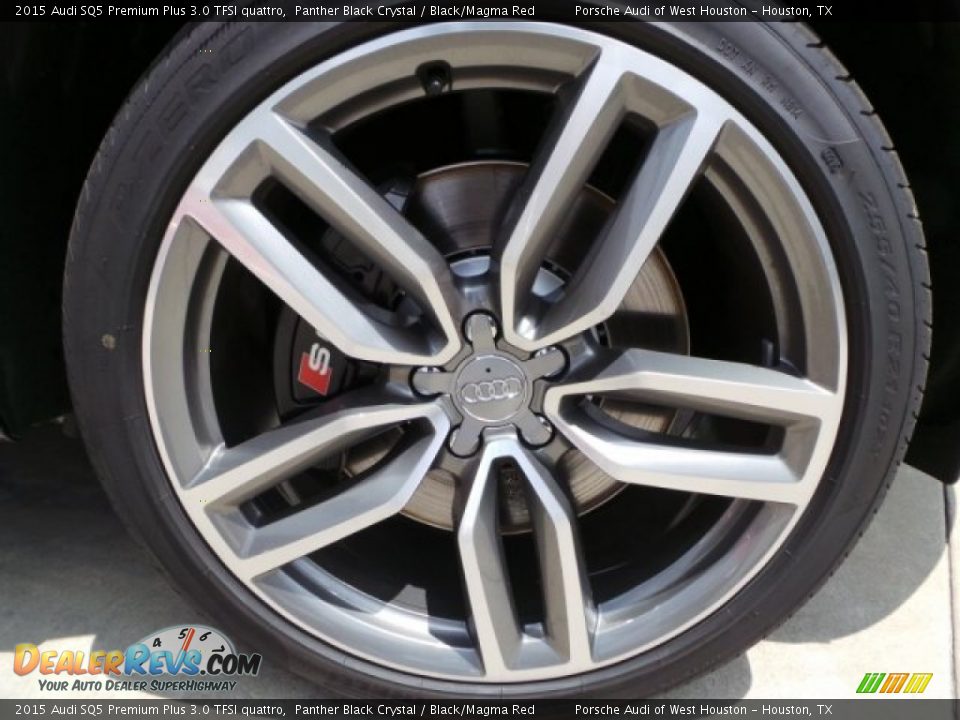 2015 Audi SQ5 Premium Plus 3.0 TFSI quattro Panther Black Crystal / Black/Magma Red Photo #9