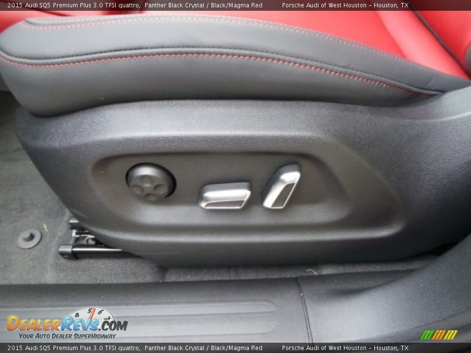 2015 Audi SQ5 Premium Plus 3.0 TFSI quattro Panther Black Crystal / Black/Magma Red Photo #13